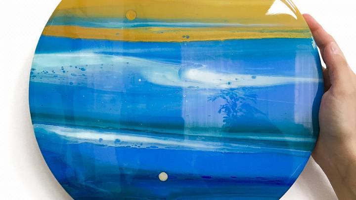 Мастер-класс по живописи “Fluid ART. Интерьерная картина жидким акрилом”