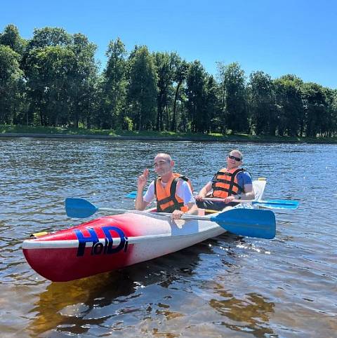 Экстремальные катания на 2-местной байдарке Экстремальные катания на 2-местной байдарке