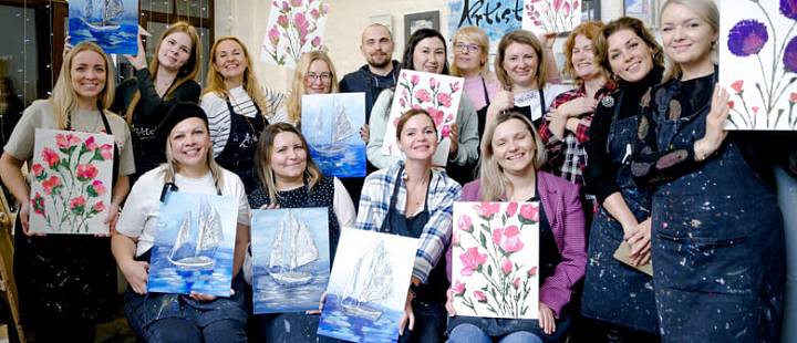 Художественные мастер-классы в студии Artista